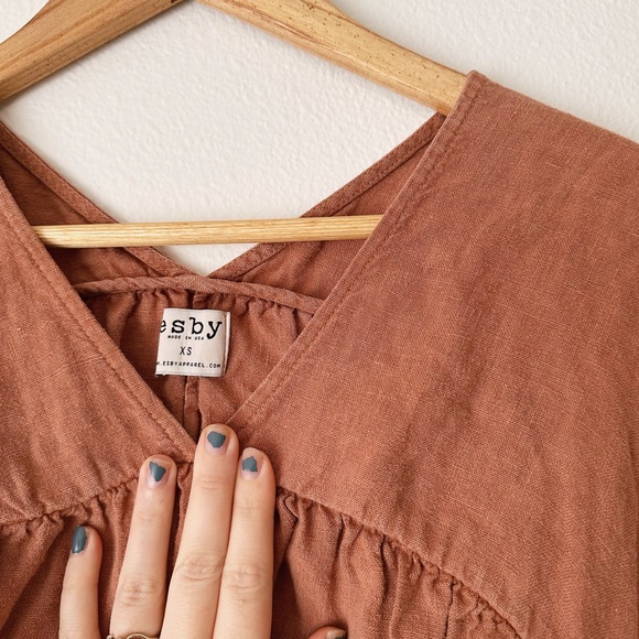 Esby Poe Top Linen XS - Picture 2 of 4